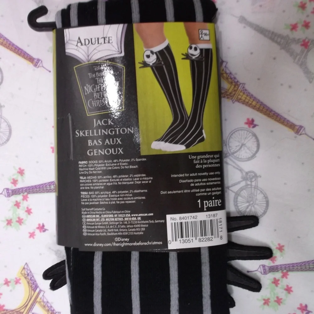 Jack Skellington Socks “Nightmare B4 Christmas”